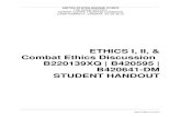ETHICS I, II, & Combat Ethics Discussion B220139XQ ...
