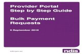 Provider Portal Step by Step Guide Bulk Payment Requests