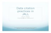 Data citation practices in JALL