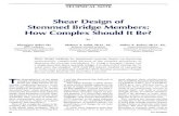 Shear Design of Stemmed Bridge Members: How Complex Should ...