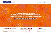 CARING FOR UNACCOMPANIED MIGRANT CHILDREN AFGHANISTAN