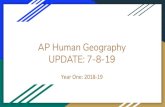 UPDATE: 7-8-19 AP Human Geography