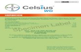 Celsius WG Specimen Label - Bayer