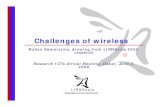 Challenges of wireless - LIRNEasia