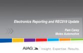 Electronics Reporting and REC019 Update - AIAG