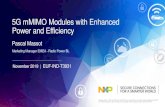 5G mMIMO Modules with Enhanced Power and Efficiency