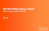 SAP BW/4HANA Business Content - Amazon S3