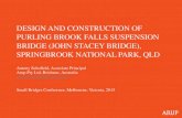 DESIGN AND CONSTRUCTION OF PURLING BROOK FALLS …
