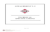 TECHNICAL SPECIFICATIONS - VRE