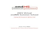 2021 Virtual endMS Summer School - mssociety.ca