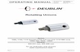 Rotating Unions - Deublin