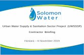 Urban Water Supply & Sanitation Sector Project (UWSSSP ...
