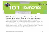 101 Text Message Templates for Sales and Recruiting ...