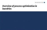 Overview of process optimization in laundries