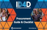 Procurement Guide & Checklist - World Bank