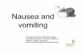 Symptom management - nausea and vomiting