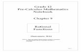 Grade 12 Pre-Calculus Mathematics Notebook Chapter 9 ...