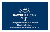 Integrated Resource Plan Electric System