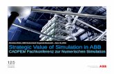 Strategic Value of Simulation in ABB - CADFEM & ANSYS