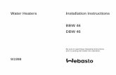 Water Heaters Installation Instructions BBW 46 DBW 46