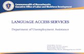 LANGUAGE ACCESS SERVICES - Massachusetts