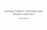 Konsep Sistem, Informasi dan Sistem Informasi