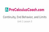 Continuity, End Behavior, and Limits