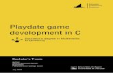 Playdate game development in C