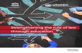 Strengthening the rule of law through education