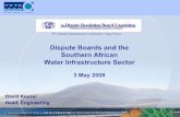 Dispute Boards and the Southern African Water ...