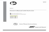 Owner’s Manual with Parts List - ingersollrand