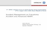 Accident Management on Fukushima Accident and Advanced ABWR