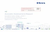 Acoustic Assessment Report