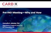 Pre-IND Meeting—Why and How - Carb-X