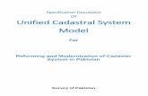 Specification Document Of Unified Cadastral System Model