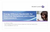 Energy Efficient Bandwidth for Electrical Backplanes and ...