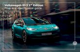 Volkswagen ID.3 1ST Edition Price and specification guide