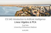 Linear Algebra & PCA - pages.cs.wisc.edu