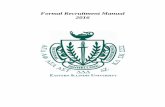 Formal Recruitment Manual 2016 - EIU