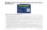 SEL-787 Transformer Protection Relay Data Sheet