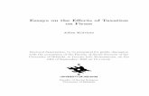 Essays on the Effects of Taxation on Firms