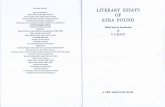 EZRA POUND OF LITERARY ESSAYS