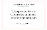 Upperclass Curriculum Information - law.unl.edu