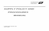 SUPPLY POLICY AND PROCEDURES MANUAL (SPPM), …