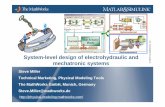 System-level design of electrohydraulic and mechatronic ...