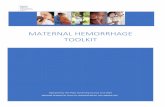 Maternal hemorrhage toolkit