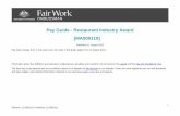 Restaurant Industry Award [MA000119] Pay Guide