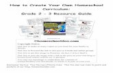 How to Create Your Own Homeschool Curriculum: Grade 2 3 ...