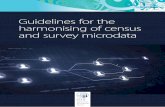 Guidelines for the harmonising of census and survey microdata