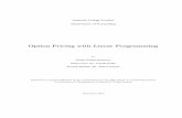 Option Pricing with Linear Programming